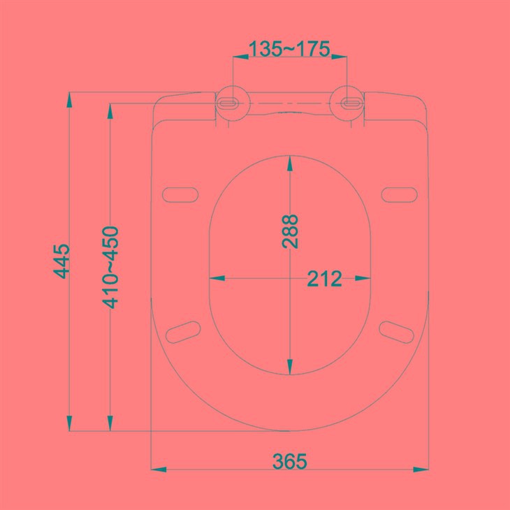 d shape matt black toilet seat size